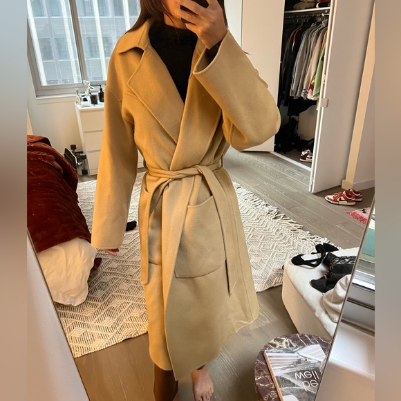 NANUSHKA - Alamo Robe Coat - Camel - Picture 5 of 7